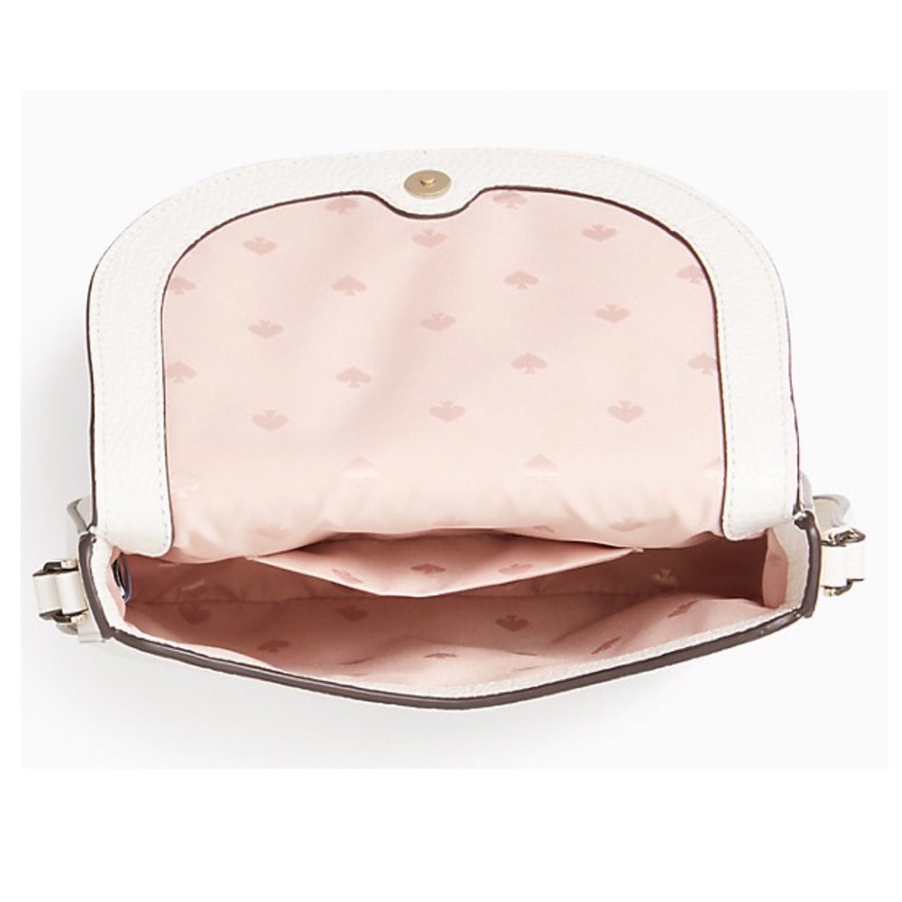 Kate Spade leila mini flap crossbody in parchment - Picture 7 of 10